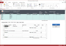 HR Access Template Screenshot