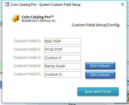 Coin Collecting Software - Coin Catalog Pro