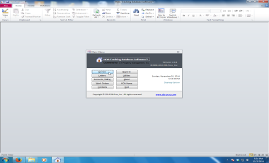 HOA Tracking Software Main Menu Screenshot