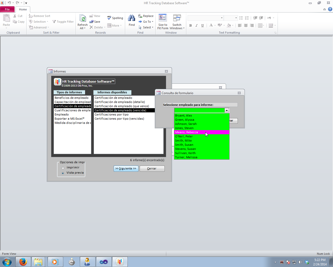 DB-Pros | RH Software Base de Datos de Recursos Humanos Imágenes