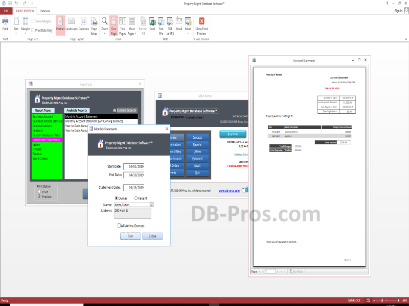 Windows 8 Property Management Database Software 2.4.8 full Windows 8 Property Management Database Software full